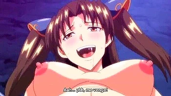 The busty beauty who came to his rescue after he had been laid eggs is also trapped.