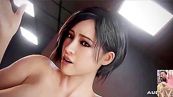 Ashlee Graham And Ada Wong In Ada Helps Hard Cock Futa Sheva To Try To Bust A Hard Nut, Futa Cock Ashley Lactates And Sprays Cum