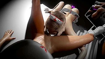 Anime Hentai - Nurses Eats Pussy As A Robot Dildo Fucks Her