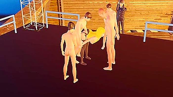 Erotic Dancer Is Fucked Well By Her Fans With Louise Louellen And 3d Animated