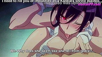 She is given a hand job and a blowjob, and ejaculates in her mouth while she is swallowing in the cowgirl position.