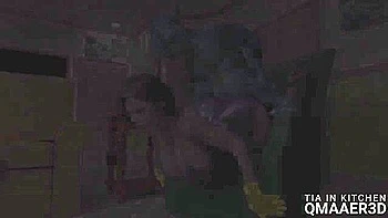 Tia In Kitchen (short Anim. 1 Min)