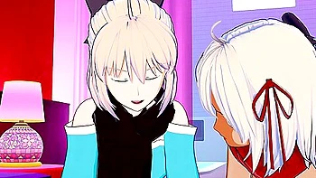 Fate;grand Order - Okita Souji X Okita Souji (alter) Threesome