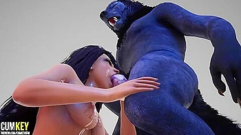 Werewolf Breeds A Busty Girl