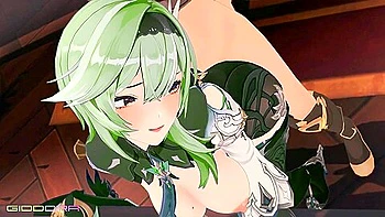 Eula Lawrence Genshin Impact Hentai Doggystyle Sex And Blowjob Big Boobs Girl Mmd 3d Green Hair Color Edit Smixix