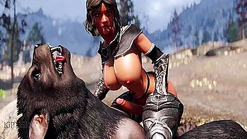 Werewolf Fucked Juicy Dark Futanari Babe 1