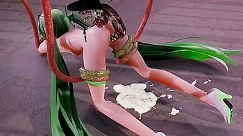Insect Hentai Tentacle Vocaloid Doggy Style Creampie Nude Girl Mmd 3d Green Hair Color Edit Smixix