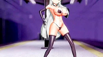Code Geass Undress Dancing Hentai Lupin Song Big Boobs Mmd 3d White Hair Color Edit Smixix