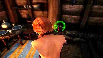 Naughty Skyrim - Elf Mage Fucks Ulfberth While His Wife Is Out