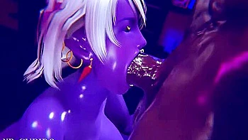 Deep Blacked Blowjob