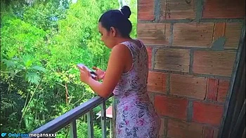 Hot Latina mechanic measures my oil and gets wild in homemade amateur sex