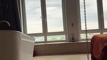 Skinny Russian Cleaning Lady In Short Dress Foot Fetish POV Worship