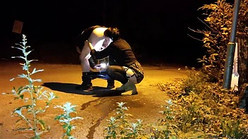 Horny MILF Gives Passionate Rimjob Outdoors - SlutHappiness Anal Fun