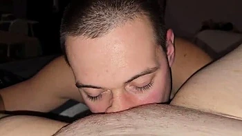 Amateur Wife Loves Tongue Licking Her Pussy & Cum on Stretch Marked Belly - Homemade BBW Sex