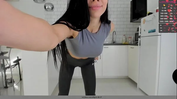 sport girl show amazing body