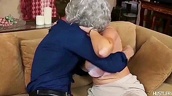 This Naughty Blonde Mature Enjoys When Big Dick Is Penetrating Her