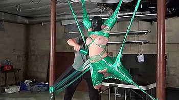 Sarah Brooke Suspended Mummification With Orgasm