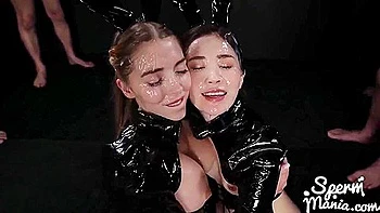 Sticky Bukkake Girls - Mary Popiense And Haruka Suzuno - Lucie Theodorova