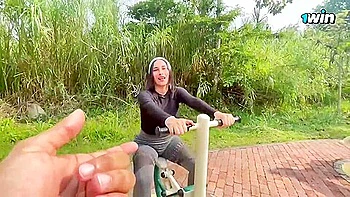 Brazzers yoga, Colombian mummy rocks workout - Jenifer Play, greatest porno HD!