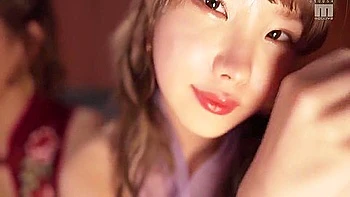 Two Ravishing Oriental Teens 18+ In Lingerie Share A Hard Cock