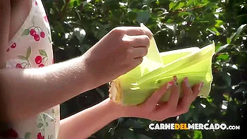 Nicole Medallo In Steak And Blowjob - Sexy Latina Spoiling Her Man With Meat And Bj