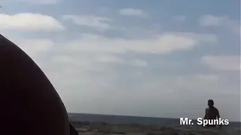 People Watch Her Suck Cock & Swallow Cum on a Nude Beach