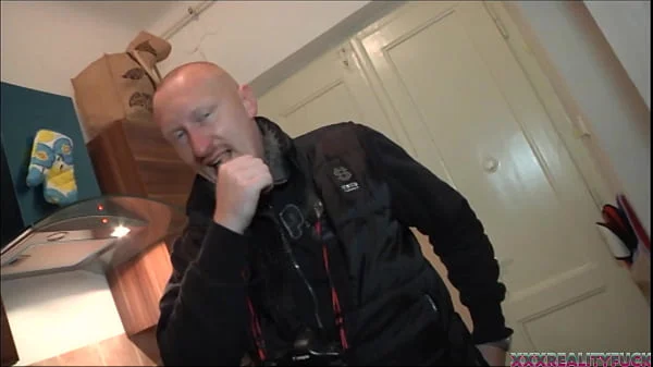 Visiting amateur bedroom - horny threesome first time for hot brunette and her boyfriend