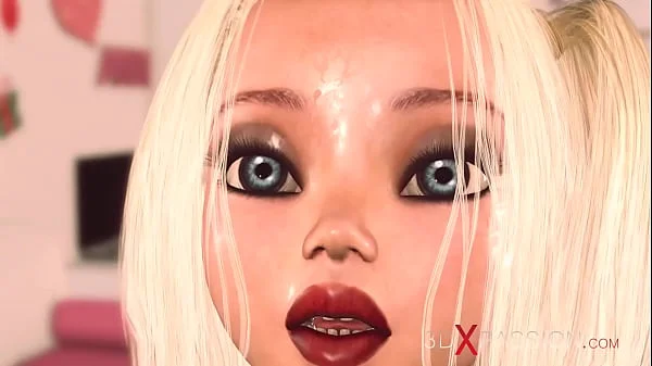 Sex birthday greetings. A super sexy girl gets fucked by her boyfriend in the living room