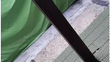 How We Make Video Desperate Pee In Jeans On Balcony In Centrum City