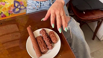 Candy Or Dick? His Dick Looks Like A Snickers