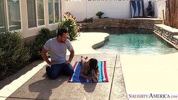 Sexy Brunette Gets Fucked On The Pool Table By Her Husbands Best Friend With Johnny Castle And Harlow Harrison