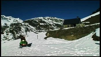 Liliane Tiger Has Her Perfect Ass Invaded on a Snowmobile - Private Porn Sex Videos