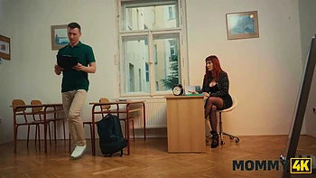 MOMMY4K. Lick my pussy or I will fire you!