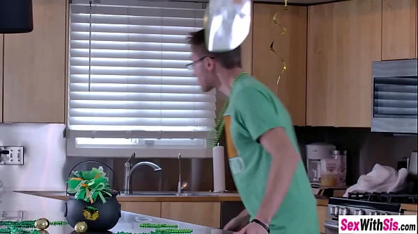 Petite teens Haley Reed and petite babe Vina Sky sharing guys big hard cock