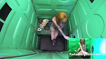 Chick In Bathrrom Sucks Weenie