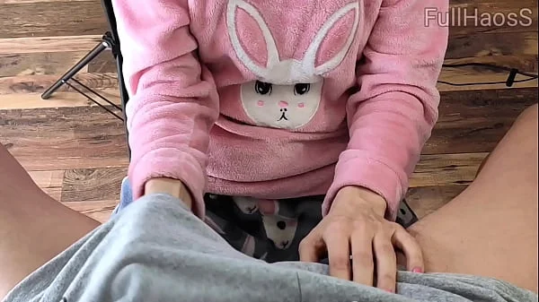 Sexy StepSister in Pajamas Compilation Teasing Spank Ass Handjob and Cumshot