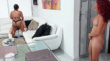 Bony Masturbates While Watching Her Stepsisters Fuck In The Living Room