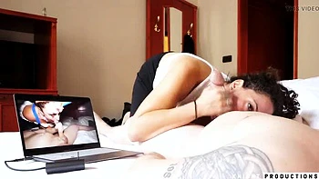 Betty Buttplug Blowjob POV - Horny MILF Sucks Dick Watching Herself in Mirror