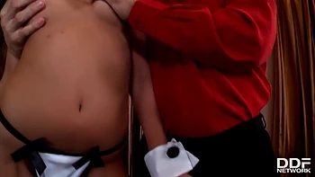 Stripper Blows Her Clients Cock