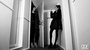 Horny Humiliation : Smoking Hot Lesbians Cram Their Asses