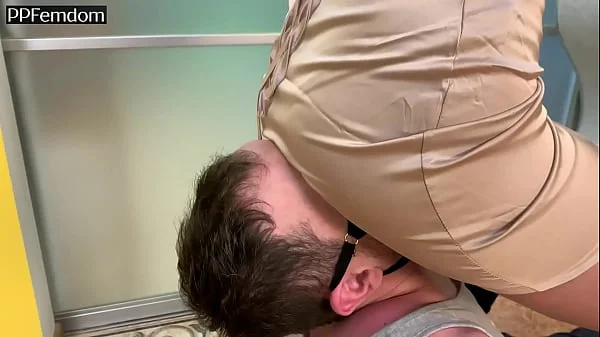 Panties Of The Mistress Instead Of a Mask For a Slave - Smell Femdom and Facesitting