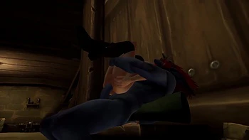 This Chick Is Getting Fucked Hard in the Ass by a Wartroll - Warcraft Porn Parody