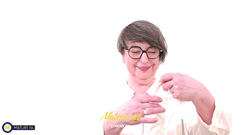 Toyboy Student Gets Caught By His 77 Year Old Anal Loving Granny Landlord Sharon Amore Jerking Off