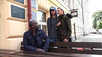 Bianca Ferrero Enjoys Black Cock With Her Husband Watching. Interracial Cuckold Sharing Sperm Iv001