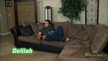 Delilah getting hardcore with Chad White.