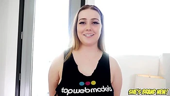 Brunette Bbw Slurps And Swallows Cum