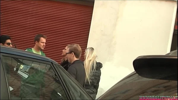 Long haired blonde bitch fuck shy amateur dude with small dick