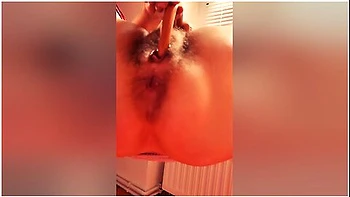 Hairy Ass & Pussy Mature German Squirting With Toy In Hammock, Hubby Jerking Hairy Cock Fucking