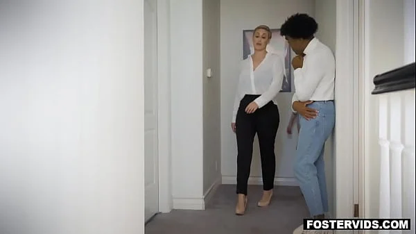 Busty stepmom Ryan Keely found out that her new foster step daughter Hannah Grace and foster Zach were attracted to each other.