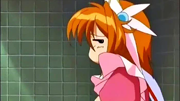 Weird anime storyline with angry busty teen slut